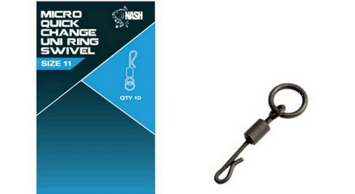 Nash Quick Change Uni Ring Swivel size 8 10Stk.