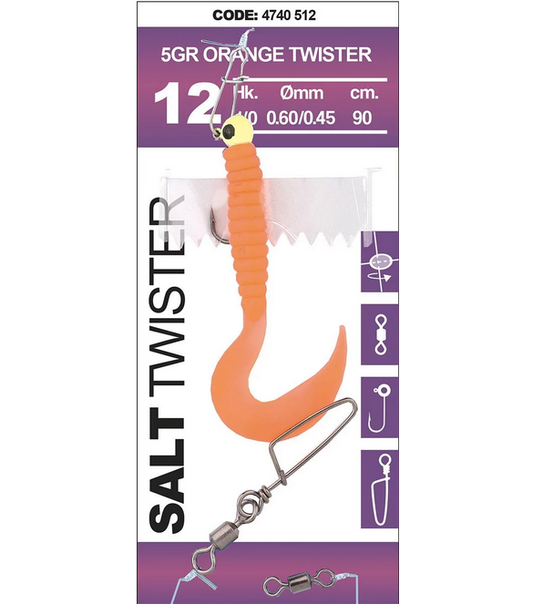 Spro Salt Twister Orange 0,60mm/0,45mm