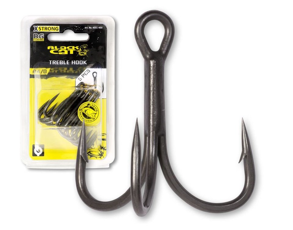 Black Cat Treble Hook 5Stk.