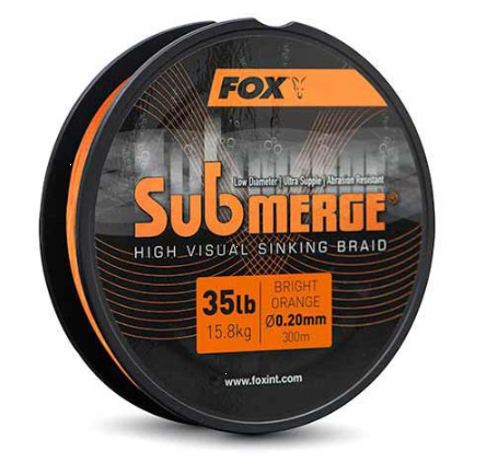 FOX Submerge Braided Mainline Bright Orange 600m 0,16mm