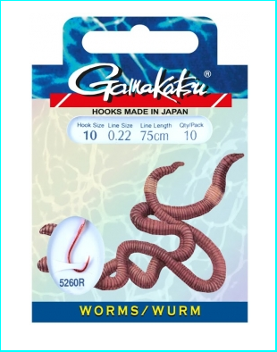 Gamakatsu Haken 5260R Tauwurm