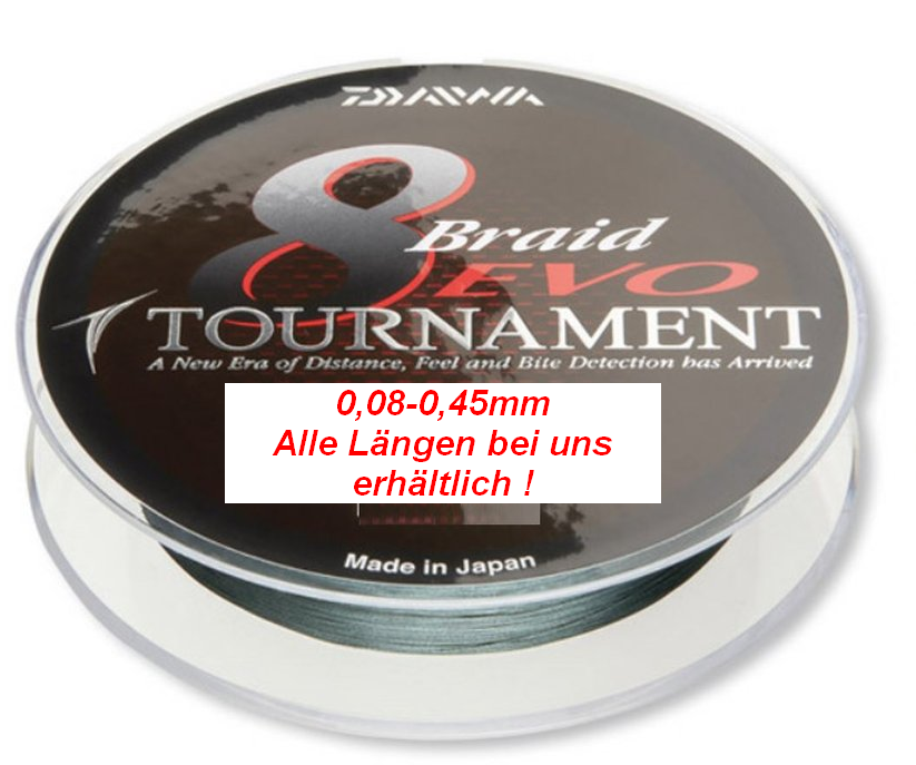 Daiwa 8-Braid EVO Tournament (dunkelgrün)