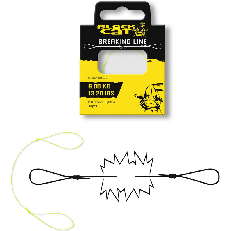 Black Cat Breaking Line 0,30mm 6kg 10Stk