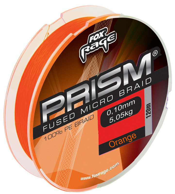 Fox Rage Prism Fused Micro Braid Orange 120m