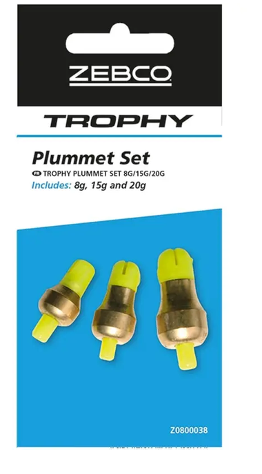Zebco Trophy Plummet Set 8g,15g,20g