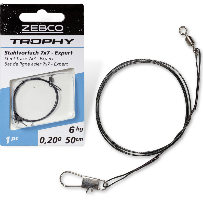Zebco Trophy 7x7 Stahlvorfach Expert 50cm
