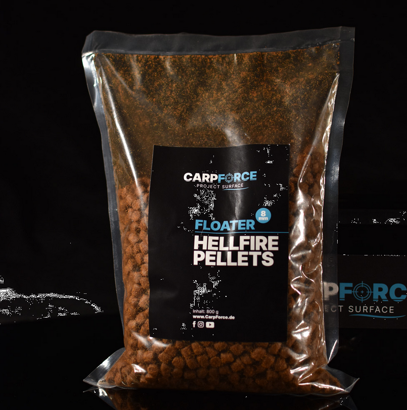 CARPFORCE Floater Hellfire Pellets 800g