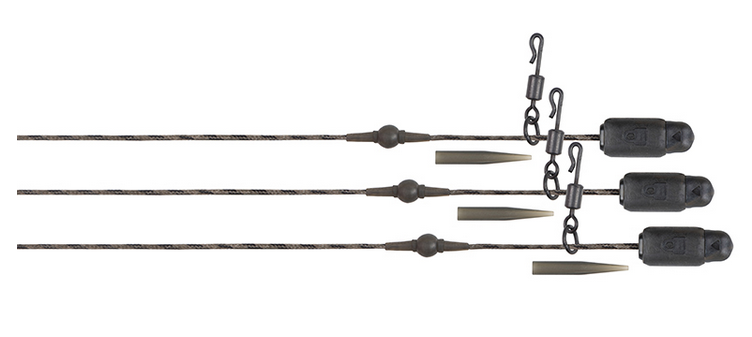 FOX Edges Naturals Heli-Clip Rigs 50lb Copper Core