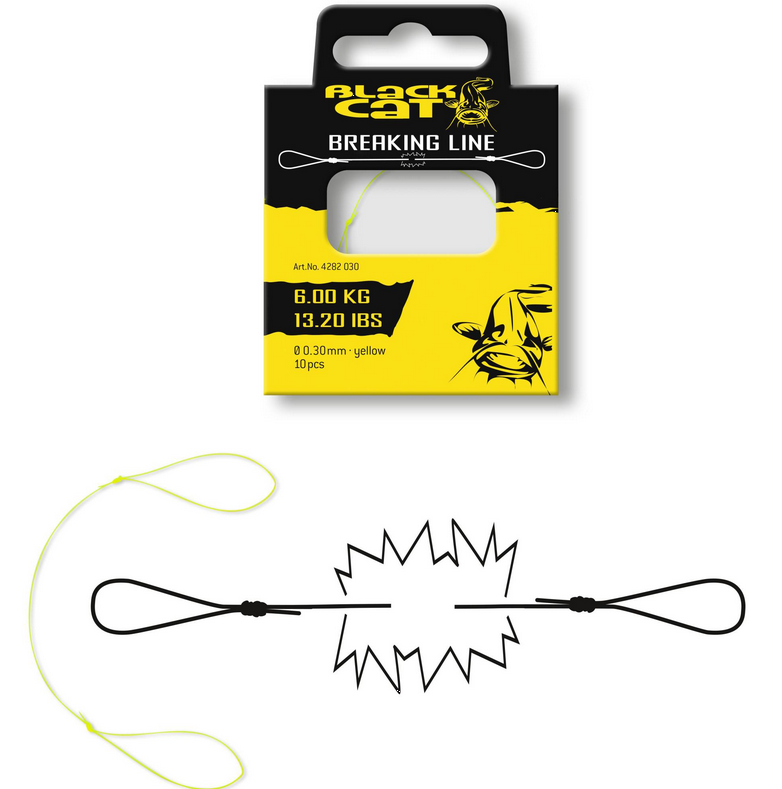 Black Cat Breaking Line 0,35mm 7,1kg 10Stk