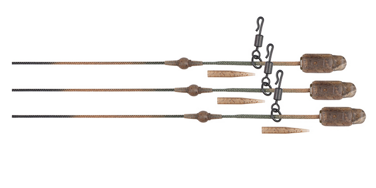 FOX Edges Camo Heli-Clip Rigs 50lb Leadcore