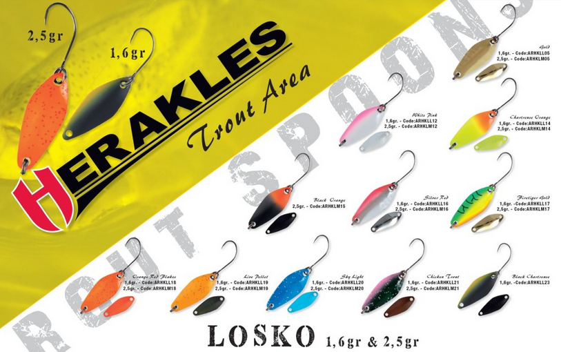 Herakles Losko 2,5g Spoon Forellenblinker